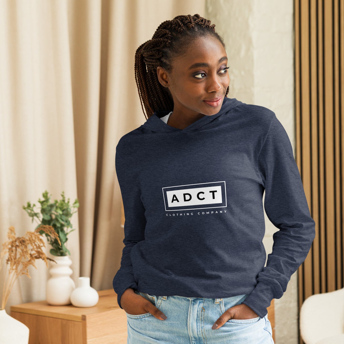 Hooded long-sleeve tee