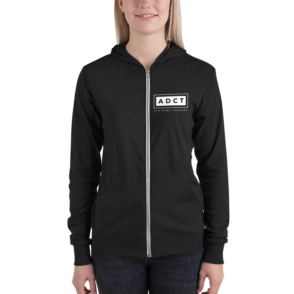 Unisex zip hoodie