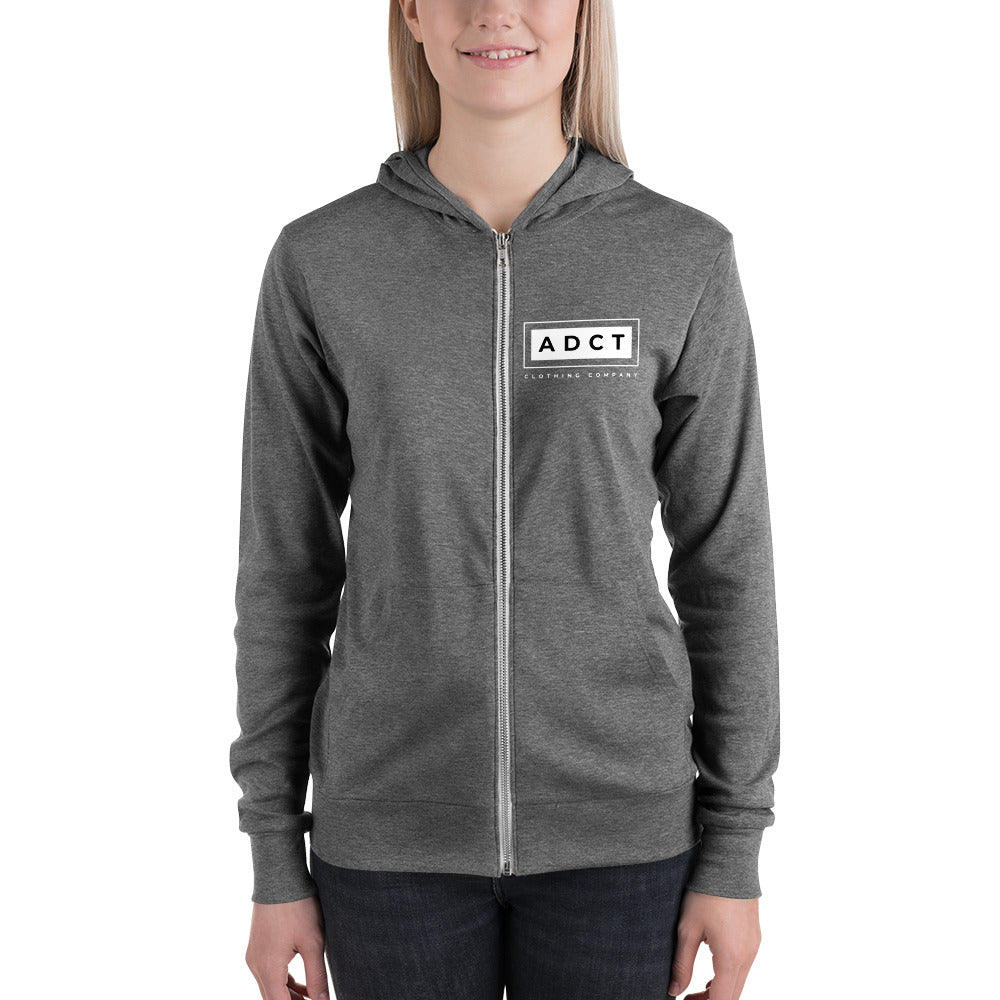 Unisex zip hoodie